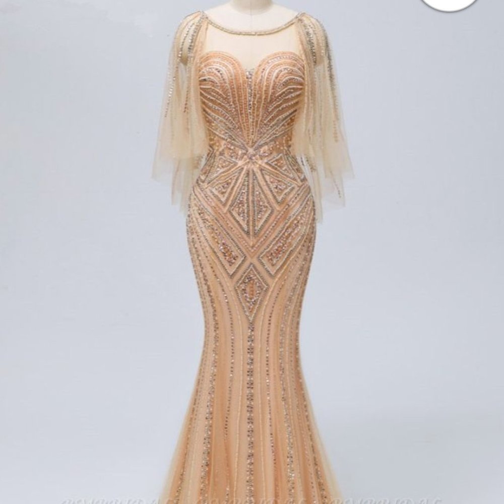 Gold 1920's gown